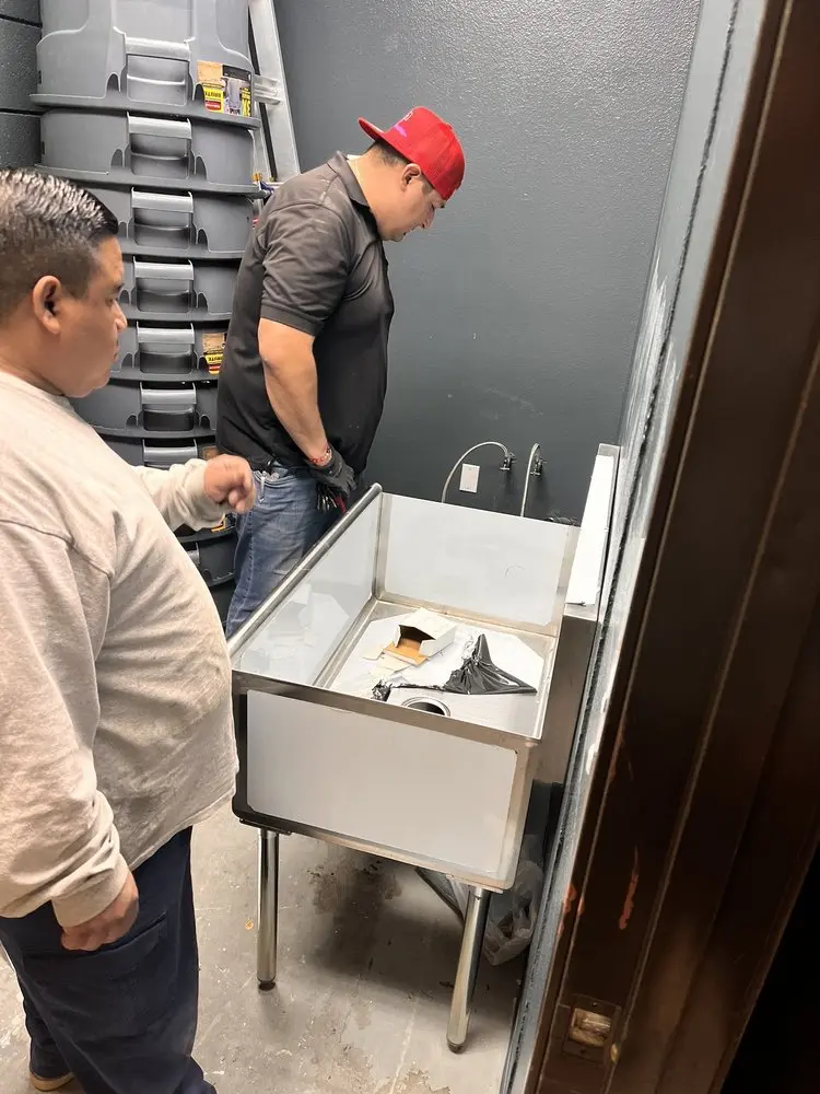 Commercial plumbing and sink installation in Prospect